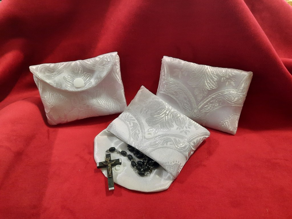 Rosary Pouches- White